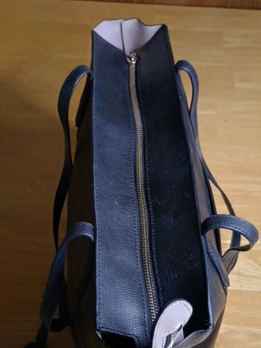 kate spade black leather tote